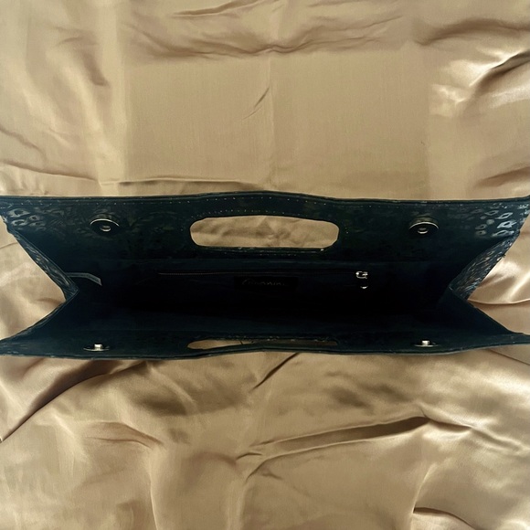 Giannini black with metallic flecks clutch - Picture 3 of 3